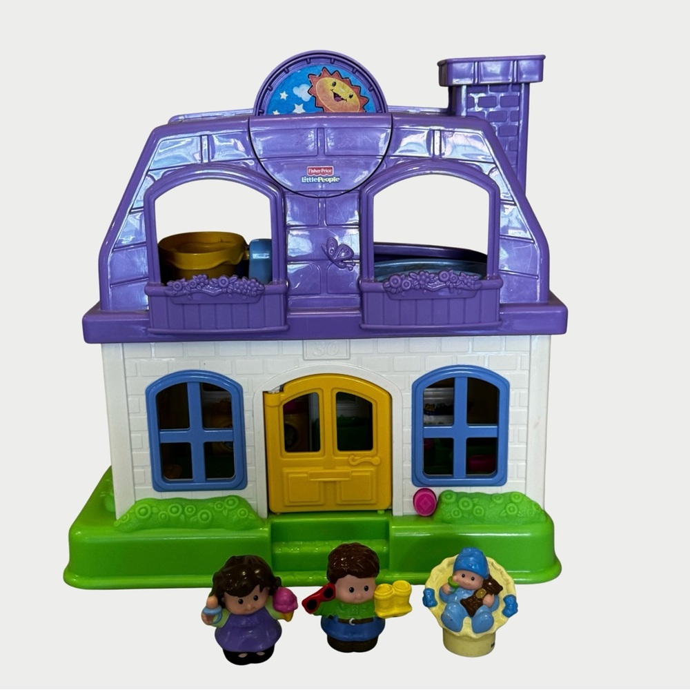 Fisher-Price Little People Happy Sounds Home Purple House 2008